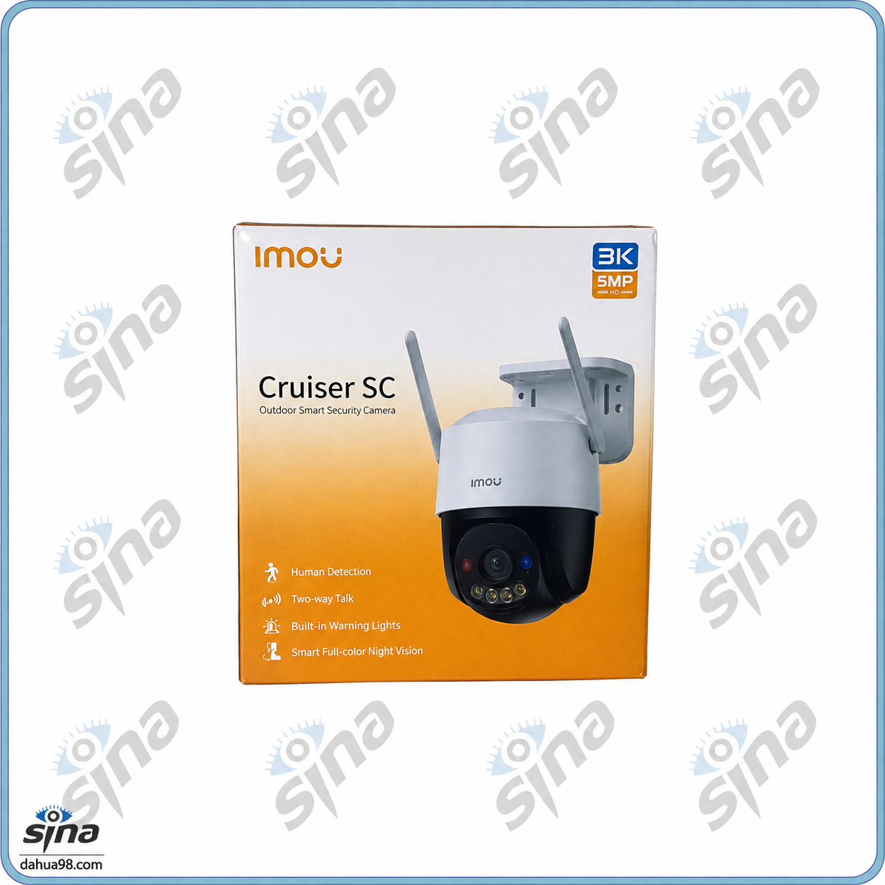 دوربین مداربسته هوشمند IMOU Cruiser 3K دید در شب رنگی Ultra Full HD